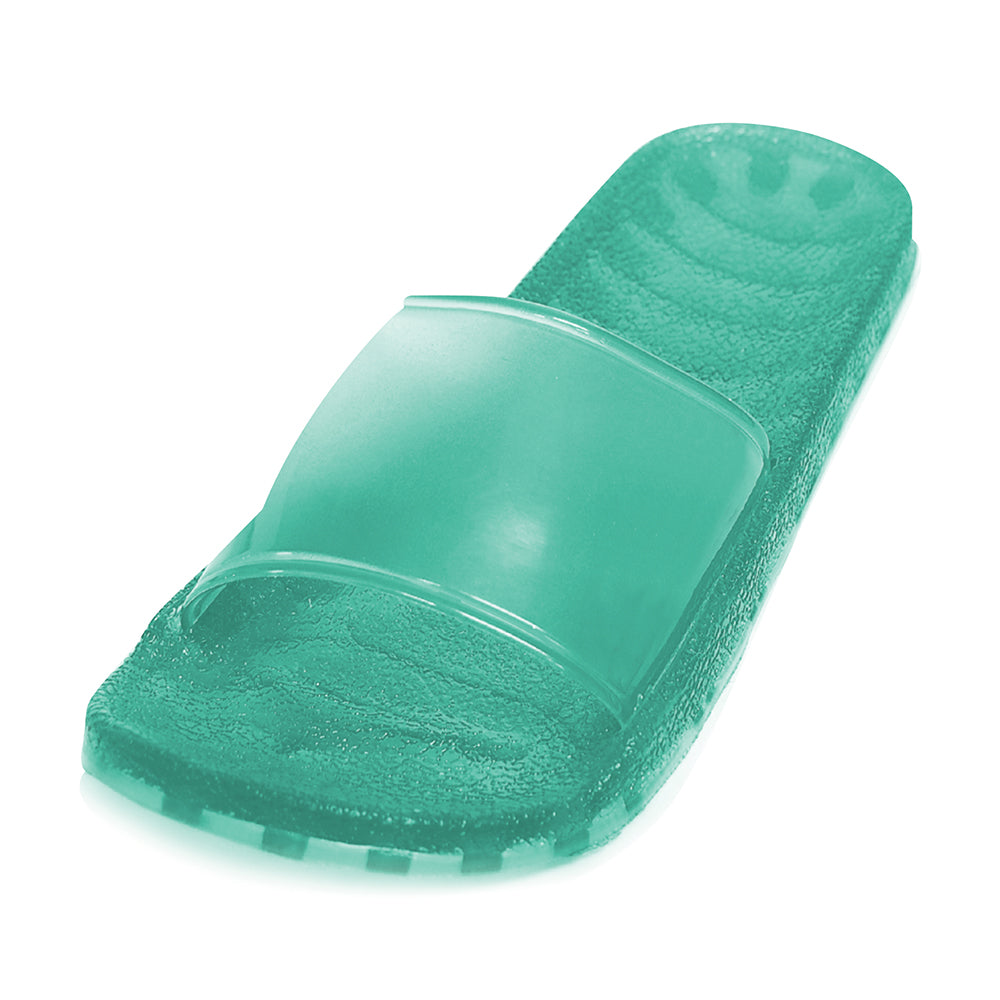 Zendals Sea Glass Slide spa sandal in Seafoam