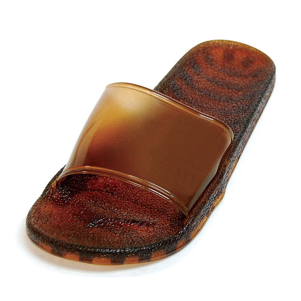 Zendals Sea Glass Slide spa sandal in Bark