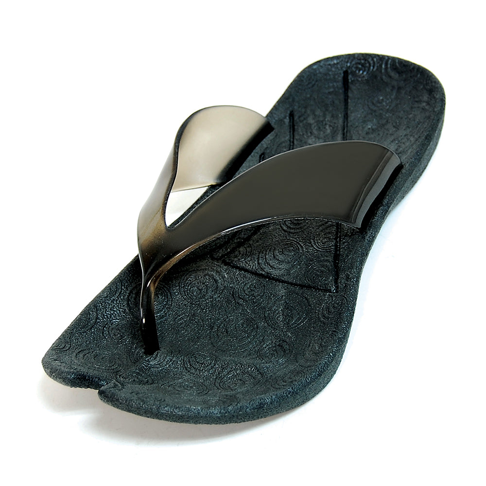 Zendals Resort Thong spa sandal in Black