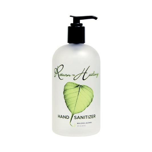 "Return to Healing" Refillable Sanitizer Bottle - Leaf