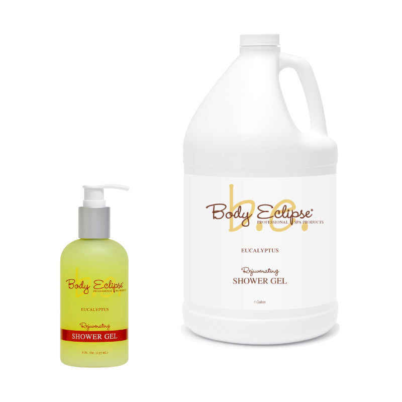 Body Eclipse Spa Shower Gel, Eucalyptus, 8 oz bottle and gallon bottle