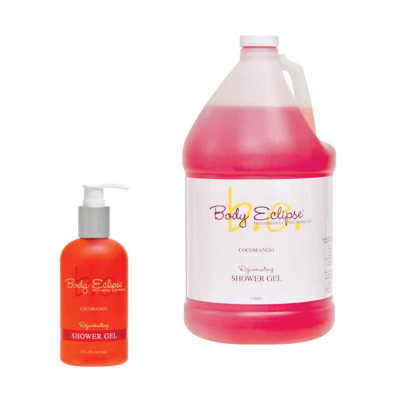 Body Eclipse Spa Shower Gel, Cocomango, 8 oz bottle and gallon bottle