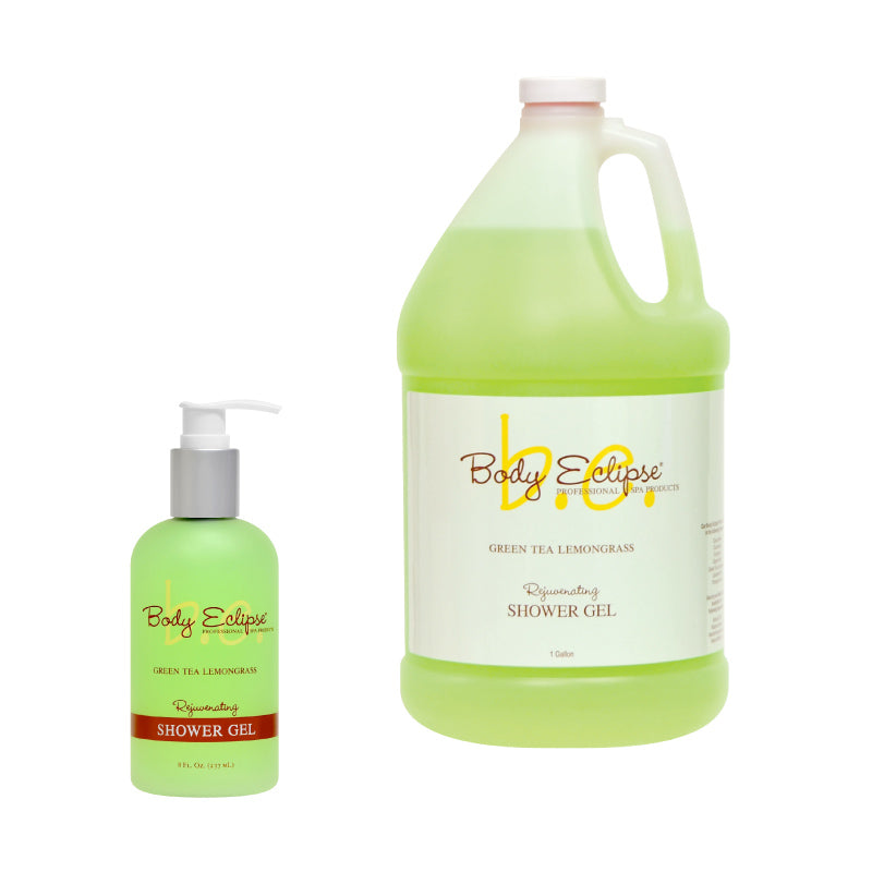Body Eclipse Spa Shower Gel, Green Tea Lemongrass, 8 oz bottle and gallon bottle