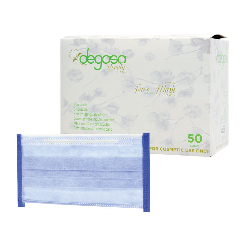 Degasa Beauty 3-ply face masks, box of 50