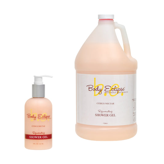 Body Eclipse Spa Shower Gel, Citrus Nectar, 8 oz bottle and gallon bottle