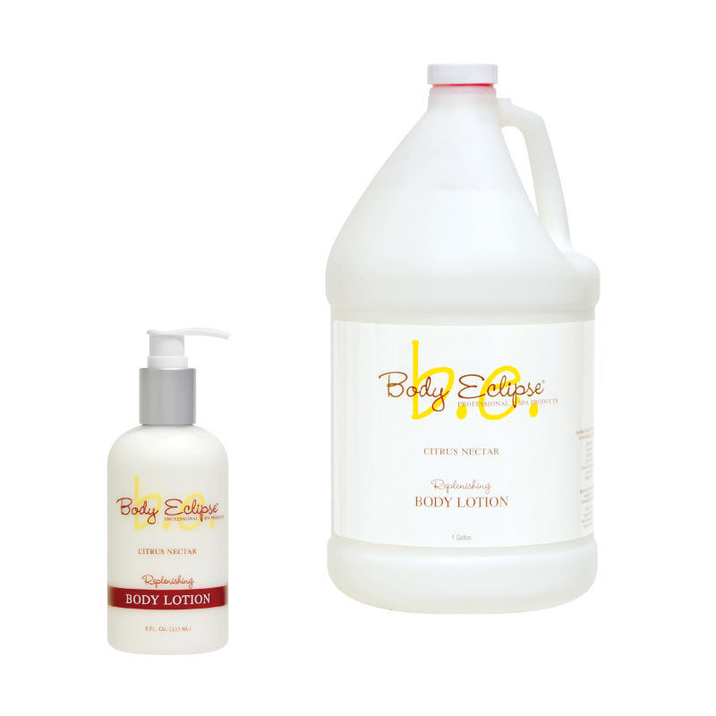 Body Eclipse Spa Lotion, Citrus Nectar, 8 oz bottle and gallon bottle